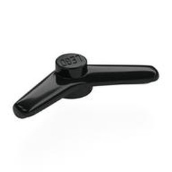 LEGO part 25892 Equipment Boomerang in Black