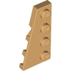 LEGO part 41770 Wedge Plate 4 x 2 Left in Warm Tan