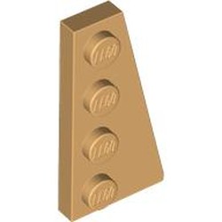LEGO part 41769 Wedge Plate 4 x 2 Right in Warm Tan