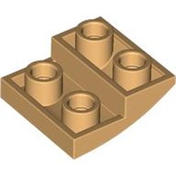 LEGO part 32803 Slope Curved 2 x 2 x 2/3 Inverted in Warm Tan