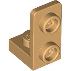 LEGO part 73825 Bracket 1 x 1 - 1 x 2 Inverted in Warm Tan