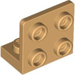 LEGO part 99207 Bracket 1 x 2 - 2 x 2 Inverted in Warm Tan
