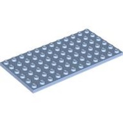 LEGO part 3028 Plate 6 x 12 in Light Royal Blue/ Bright Light Blue