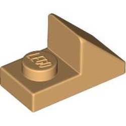 LEGO part 15672 Slope 45° 2 x 1 with 2/3 Cutout [New Version] in Warm Tan