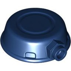 LEGO part 3221 Helmet, Disk Shape with Stud on Front in Earth Blue/ Dark Blue