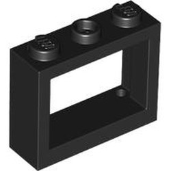LEGO part 6798 Window 1 x 3 x 2 in Black