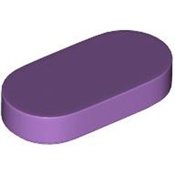 LEGO part 1126 Tile Round 1 x 2 in Medium Lavender