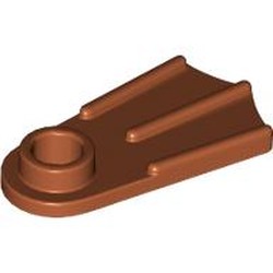 LEGO part 10190 Minifig Footwear Flipper [Thick] in Dark Orange