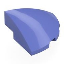 LEGO part 76797 Brick Round Corner, Curved 3 x 3 x 1 Quarter Circle in Blue Violet