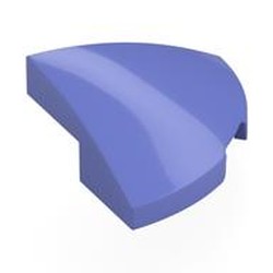 LEGO part 5852 Brick Round Corner, Curved 2 x 2 x 2/3 Quarter Circle in Blue Violet