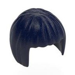 LEGO part 62711 Hair Short Bob Cut in Earth Blue/ Dark Blue