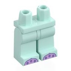 LEGO part 970c15pr0002 Hips and Light Aqua Legs with Lavender Tentacles, Medium Lavender Suction Cups print in Aqua/ Light Aqua