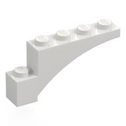 LEGO part 3572 Brick Arch 1 x 5 x 2 in White