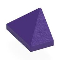 LEGO part 15571 Brick Sloped 45° 2 x 1 Triple with Inside Stud Holder in Medium Lilac/ Dark Purple