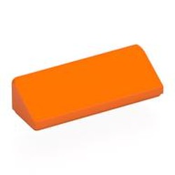 LEGO part 7825 Slope 30° 1 x 3 x 2/3 in Bright Orange/ Orange