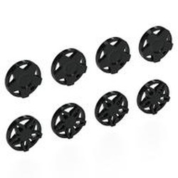 LEGO part 29117 Wheel Covers 5 Spoke Flat and 5 Spoke Framed - for Wheel 18976 [Complete Set] in Black