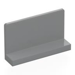 LEGO part 8012 Panel 1 x 4 x 2, No Studs in Medium Stone Grey/ Light Bluish Gray