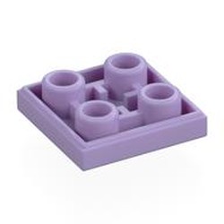 LEGO part 11203 Tile Special 2 x 2 Inverted in Lavender