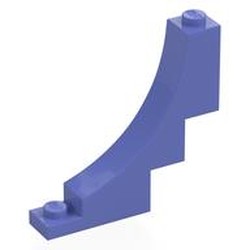 LEGO part 30099 Brick Curved 1 x 5 x 4 Inverted in Blue Violet