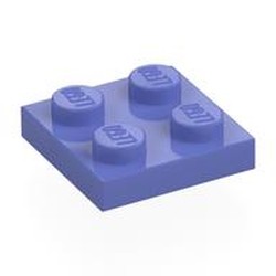 LEGO part 3022 Plate 2 x 2 in Blue Violet