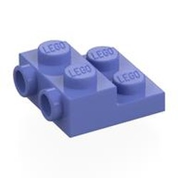 LEGO part 4304 Plate Special 2 x 2 x 2/3 with Two Studs On Side and Two Raised [Half Hollow Anti-stud] - Updated Version in Blue Violet