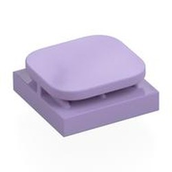 LEGO part 2229 Tile Special 2 x 2 x 2/3 with Photo Clip in Lavender