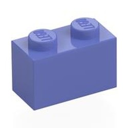 LEGO part 3004 Brick 1 x 2 in Blue Violet