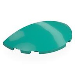 LEGO part 6957 Brick Round 3 x 6 Half Circle in Bright Bluish Green/ Dark Turquoise