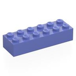 LEGO part 2456 Brick 2 x 6 in Blue Violet