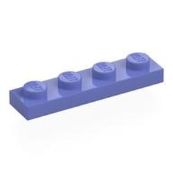 LEGO part 3710 Plate 1 x 4 in Blue Violet