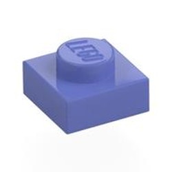 LEGO part 3024 Plate 1 x 1 in Blue Violet