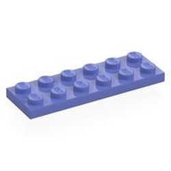 LEGO part 3795 Plate 2 x 6 in Blue Violet