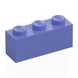 LEGO part 3622 Brick 1 x 3 in Blue Violet