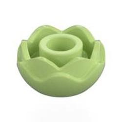 LEGO part 5904 Plant, Flower, Peony Rose with 2 Layers in Spring Yellowish Green/ Yellowish Green