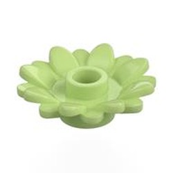 LEGO part 6901 Plant, Sunflower 2 x 2 with 16 Petals in Spring Yellowish Green/ Yellowish Green