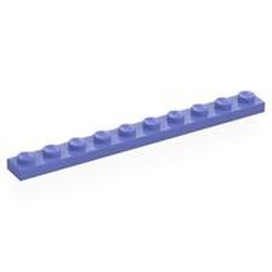 LEGO part 4477 Plate 1 x 10 in Blue Violet