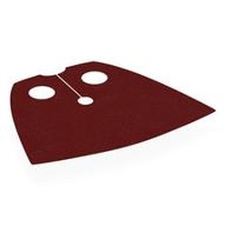 LEGO part 99464 Neckwear Cape, Standard, Very Short [Traditional Starched Fabric] in Dark Red