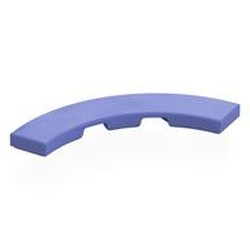 LEGO part 27507 Tile 4 x 4 Curved, Macaroni in Blue Violet