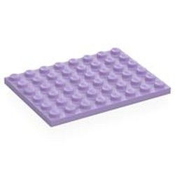 LEGO part 3036 Plate 6 x 8 in Lavender