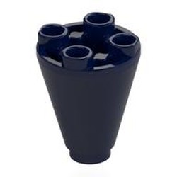 LEGO part 49309 Cone 2 x 2 x 2 Inverted in Earth Blue/ Dark Blue