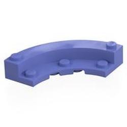 LEGO part 5532 Brick Round Corner 5 x 5 Macaroni with 1/3 Inner Side in Blue Violet