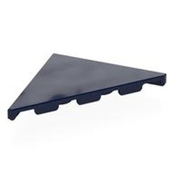 LEGO part 7975 Tile 45° Cut 4 x 4 (Triangle) in Earth Blue/ Dark Blue