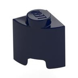 LEGO part 7532 Brick Round, Quarter 1 x 1 in Earth Blue/ Dark Blue