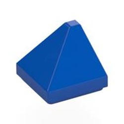 LEGO part 7826 Brick Sloped 30° 1 x 1 x 2/3 Double Corner in Bright Blue/ Blue