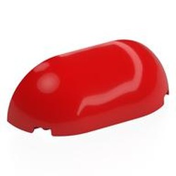 LEGO part 7518 Brick Round, Curved Triple 2 x 6 x 1 2/3 in Bright Red/ Red