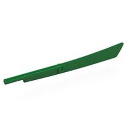 LEGO part 98137 Weapon Sword, Big Blade with Bar in Dark Green/ Green