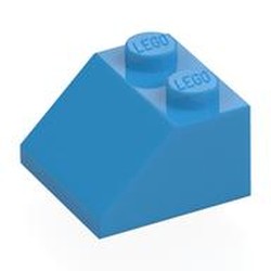 LEGO part 3039 Brick Sloped 45° 2 x 2 in Dark Azure