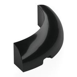 LEGO part 5651 Brick Round Corner 4 x 4 x 1 in Black