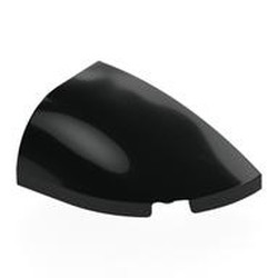 LEGO part 6823 Brick Round, Curved Double 3 x 2 Beveled with Stud Notch Right in Black