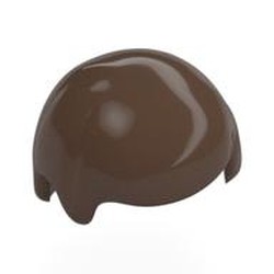 LEGO part 3901 Hair Smooth in Umber Brown